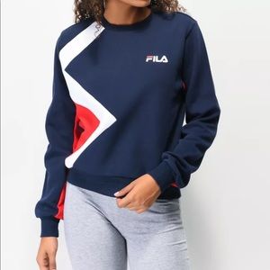Fila Navy and Red Crewneck